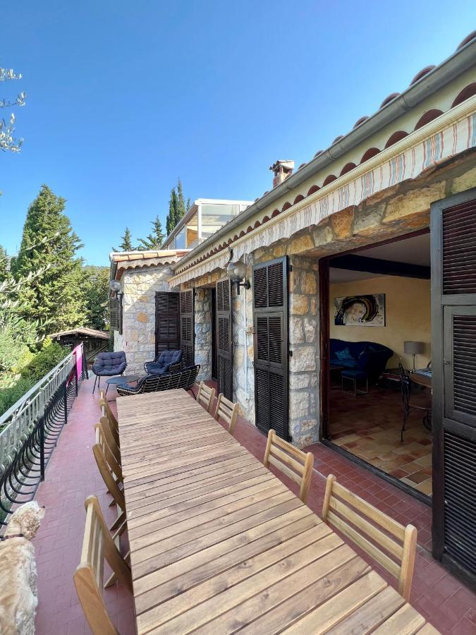 Entre Nice Et Monaco Grande Villa Avec Piscine Privee 12 Personnes Drap Bagian luar foto