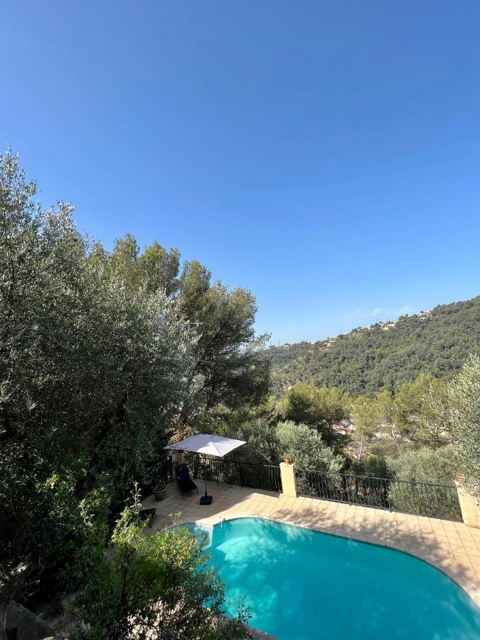 Entre Nice Et Monaco Grande Villa Avec Piscine Privee 12 Personnes Drap Bagian luar foto